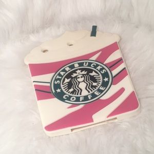 Pink Starbucks iPad mini case